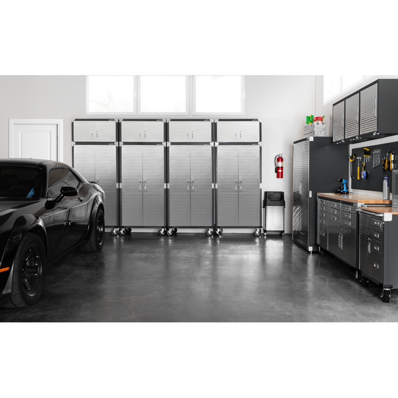 Graphite Lockable Office Cabinet with Adjustable Shelving