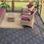 30 carreaux de terrasse imbriqués à carreaux, plancher en bois franc d'acacia carré 12 po x 12 po-114072916