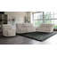 Canapé double inclinable, chenille beige-340309178
