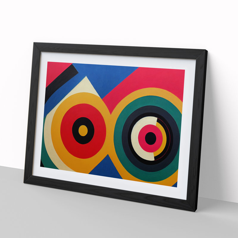 XH1022-9462X Unique Modern Abstract Art - Single Picture Frame Painting, Black, 46cm H x 64cm W x 2cm D