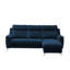 Izola 3 Seater Velvet Sofa Bed-1177284083-1177284095