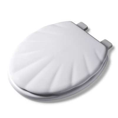 Stick 'n' Lock Round Hard Toilet Seat