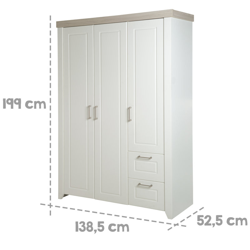 Felicia 3 Door Wardrobe