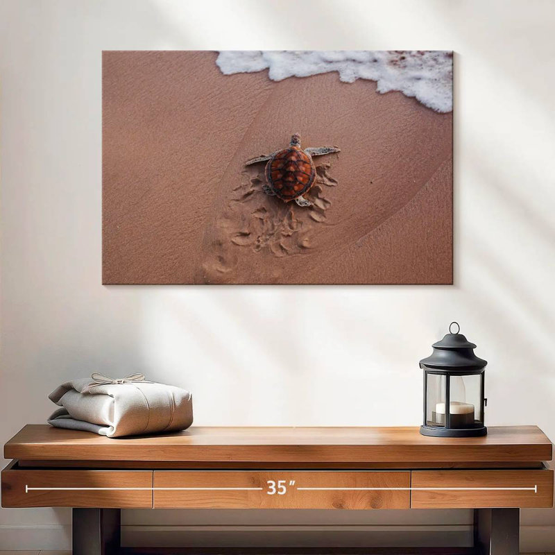 Brampt Turtle Footprints, 16" H x 24" W
