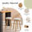 Nazrana Fabric Backless Swivel Counter Stool