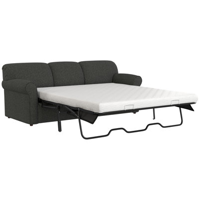 Aadhya 79" Rolled Arm Sleeper Sofa with Reversible Cushions