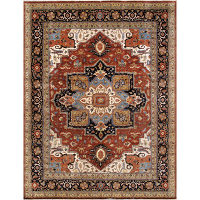 Hand Knotted Wool Area Rug
