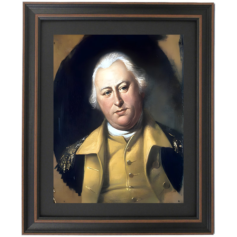 Benjamin Lincoln By Charles Willson Peale, 24" H x 20" W
