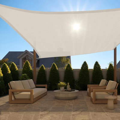 Rectangle Sun Shade Sail Canopy, UV Block Sunshade For Outdoor Patio Garden Backyard
