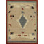 Tapis à motif géométrique de teinture végétale oriental 8 x 10