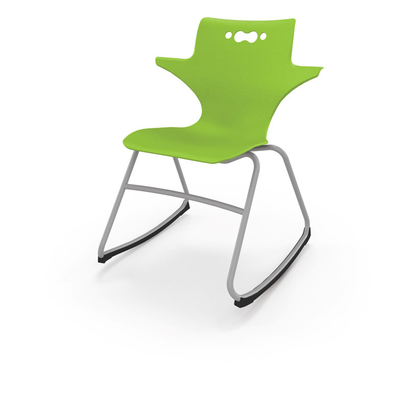 Chaise de classe traîneau Hierarchy, Vert, H 18 po