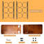 Blosse 6 Bottle Tabletop Wine Bottle & Glass Rack in Brown