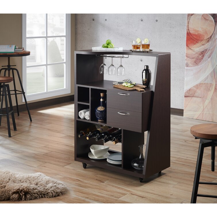 Wrought Studio Lipford Modern Mobile Mini Bar & Reviews