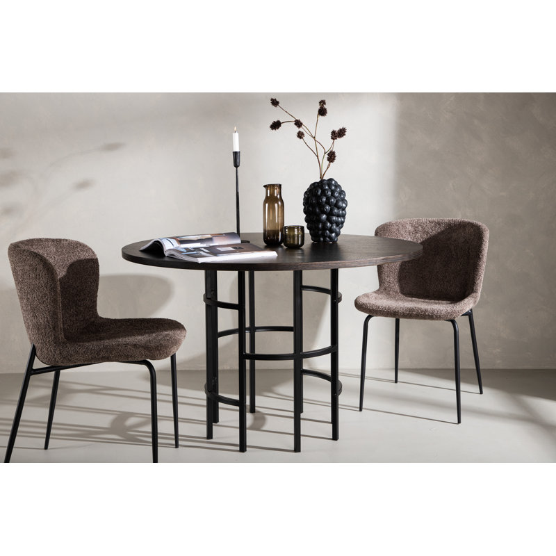 Copenhagen Round Metal Base Dining Table