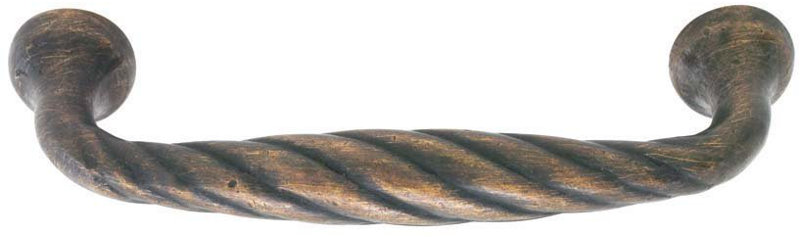 Tuscany Twist 3 1/2" Center to Center Birdcage Pull, Medium Bronze, 4"
