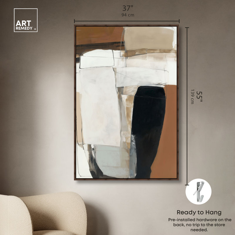 «Modern Loft I», reproduction d'art sur toile encadrée par Art Remedy, cadre en noyer, 36 x 54, 55"H x 37"W, Walnut Frame