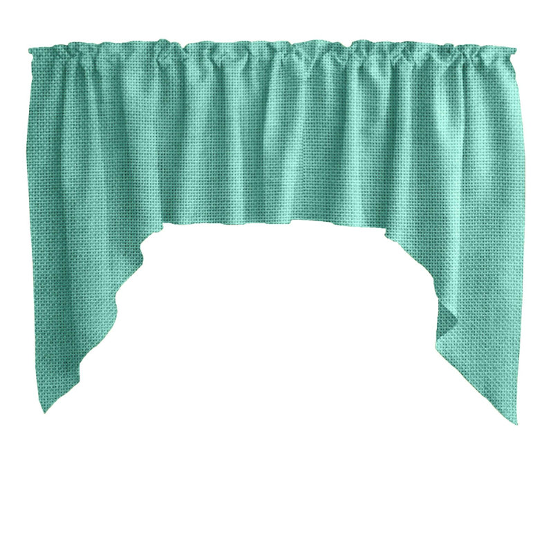 Swag Window Valance, Aqua