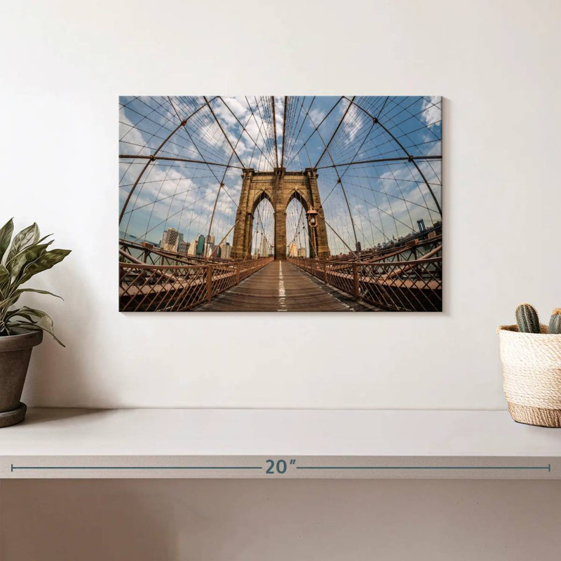 Pont de Brooklyn, New York, H 8 po x l 12 po
