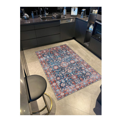 Washable Traditional Colourful Decorative Area Rug