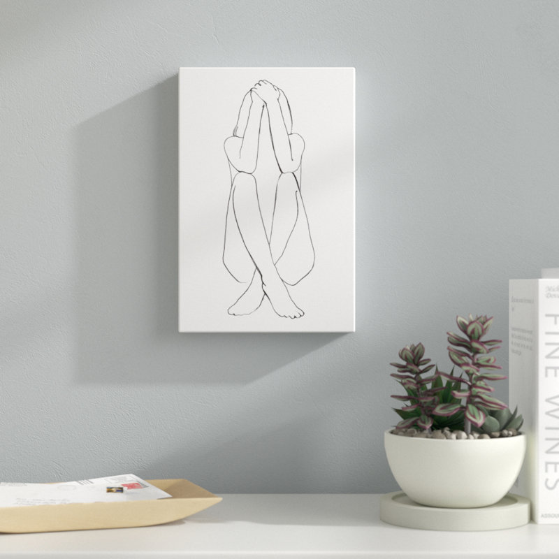 Criss Cross II by Jennifer Paxton Parker - Drawing Print, 30cm H x 20cm W, Wrapped Canvas