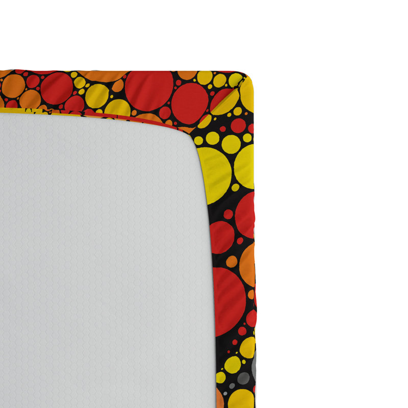 Microfiber Polka Dots Fitted Sheet, Full Fitted Sheet