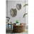 24.8X17.3X2" Gold Monstera Leaf Wall Décor
