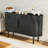 55" Sideboard Buffet Cabinet With Doors, Modern Buffet Storage Cabinet, Wood Large Sideboard For Kitchen, Living Room For Office, Bedroom Storage Cabinet, Hallway Storage Cabinet-1790472435