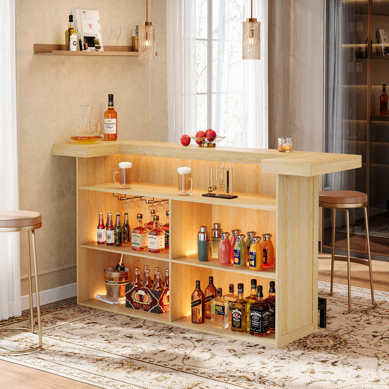 70.9 Inch 4-Tier Bar Cabinet,Home Bar