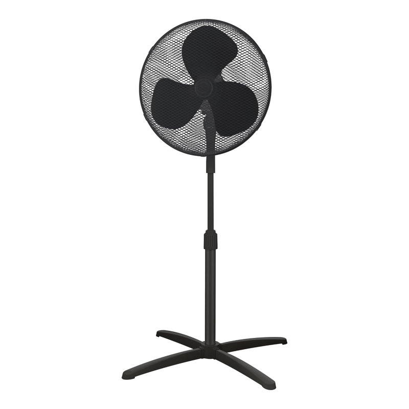 Igenix 16 Inch Pedestal Fan White, Black