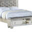 Lit plateforme tapissier avec rangement Vonnie-69297054