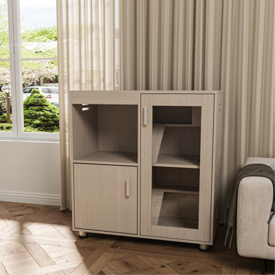 Habitat de hamster avec rangement - 4 cages en bois pour cochon d'Inde, panneaux en acrylique Chinchilla, armoire à installation simple et fenêtres pour Chinchilla, bois fort de cochon, bien ventilé