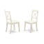 Ensemble de table de salle à manger 7 pièces composé d'une table rectangulaire avec rallonge papillon et 6 chaises de salle à manger en similicuir, blanc lin-214025795