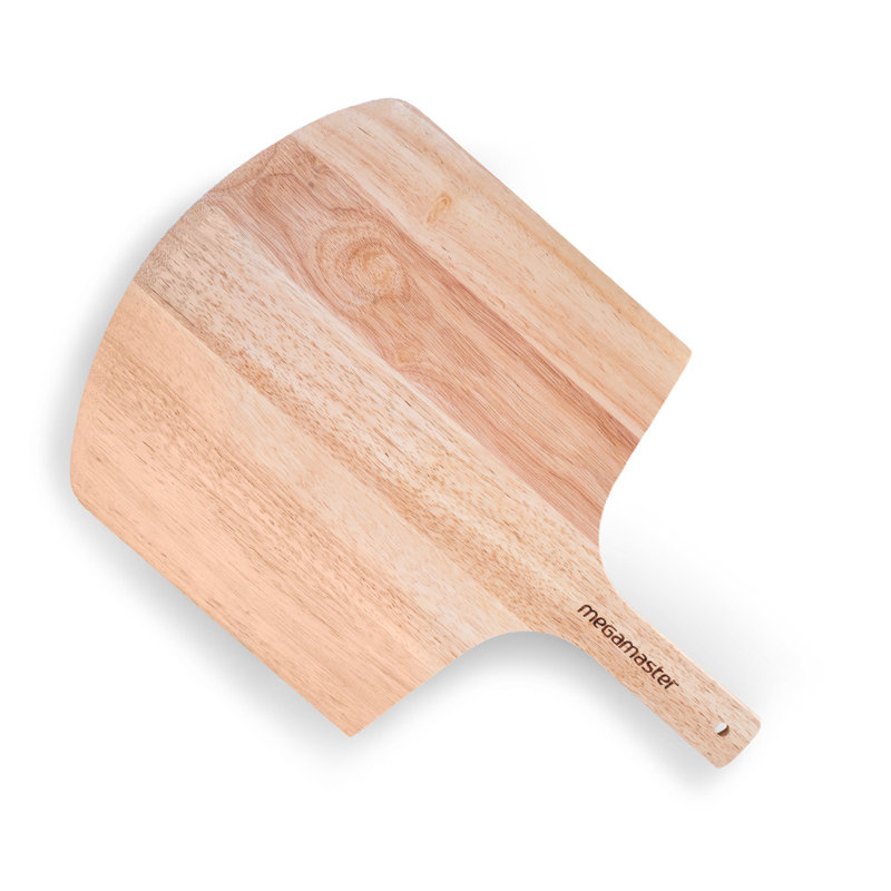 Eco-Friendly Bamboo Wooden Pizza Peel and Serving Board