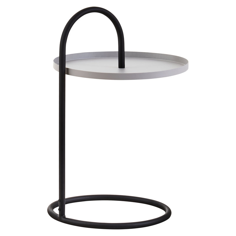 Alexica End Table, Black, Grey
