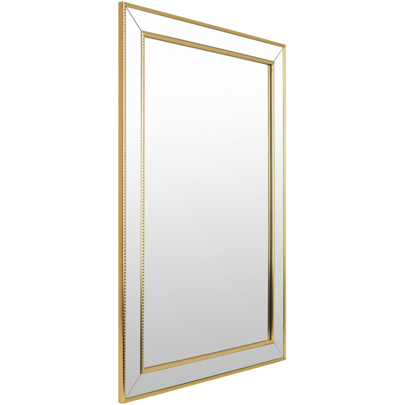 Rectangle Mirror, 42.89" x 31", Gold