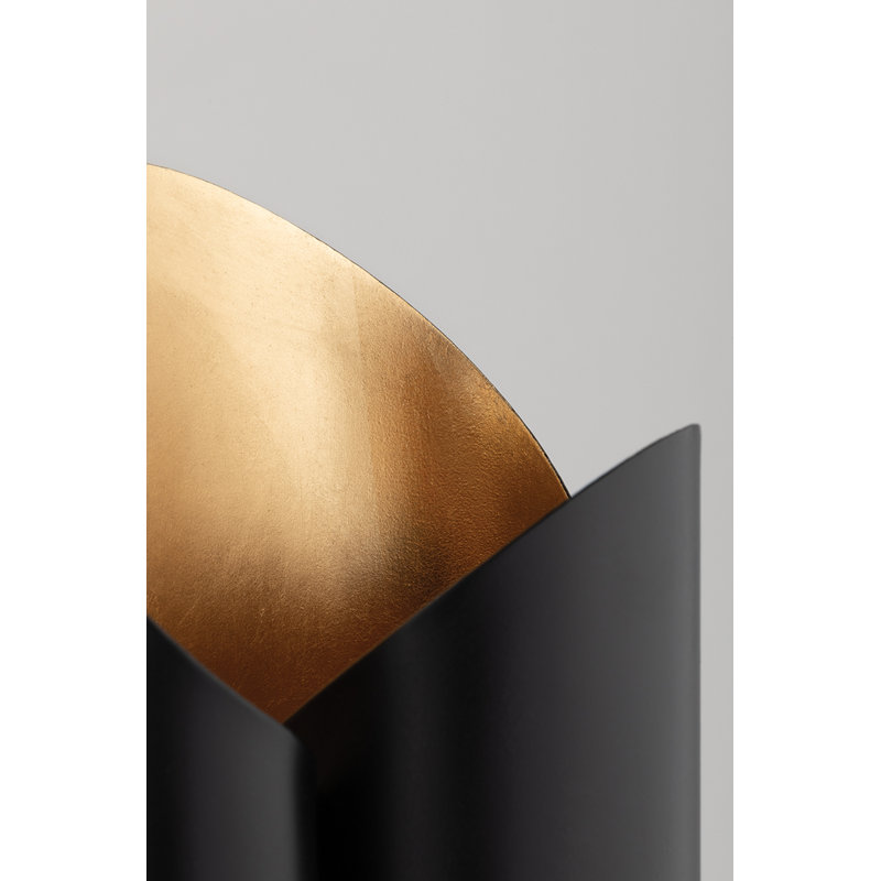 Banks 6 - Light Pendant, Gold Leaf/Black