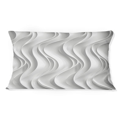 Coussin lombaire blanc Midcentury I - Midcentury