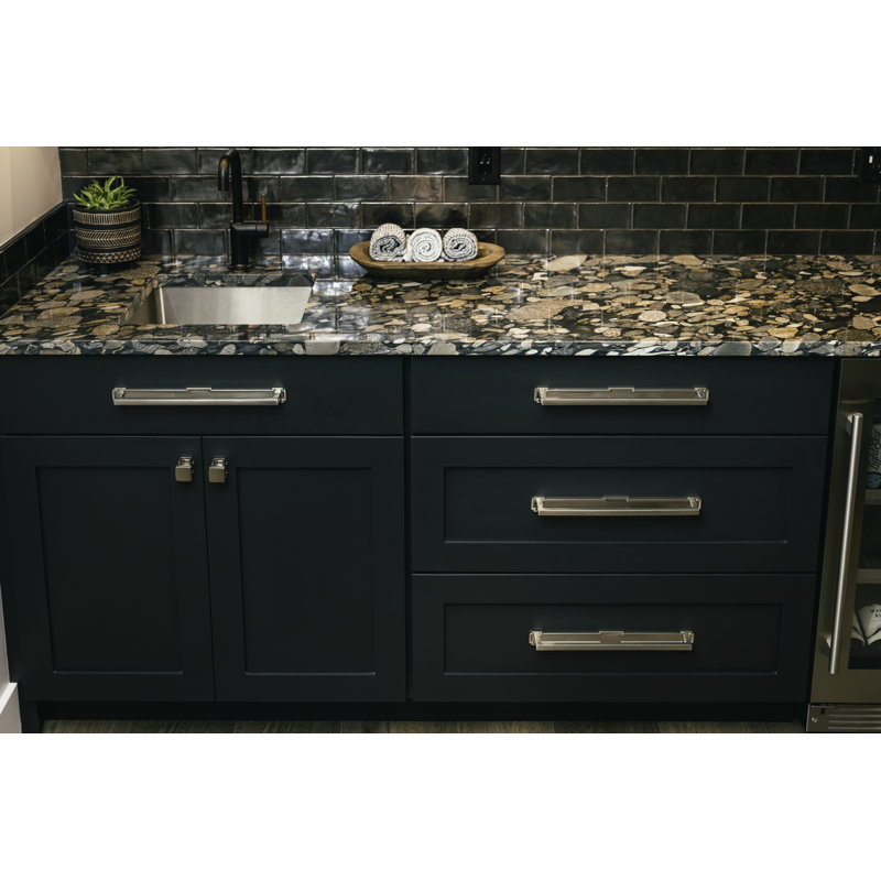 Coventry Collection Pull Backplate - Cabinet Pull - Transitional Hardware for Drawers & Cabinets, Satin Nickel, 3-3/4"