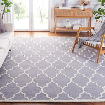 Tapis géométrique en laine touffeté à la main Cambridge