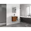 Meuble-lavabo mural 24 po avec lavabo en céramique blanche et porte à fermeture en douceur, emballage KD-1947197706