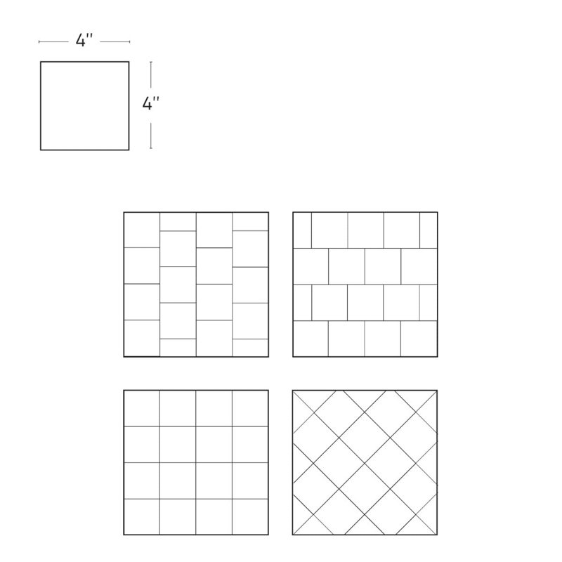 Portmore 4x4 Glazed Ceramic Tile, Taupe