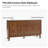 Brightbill 58" W Mid-Century Sideboard with Adjustable Shelves