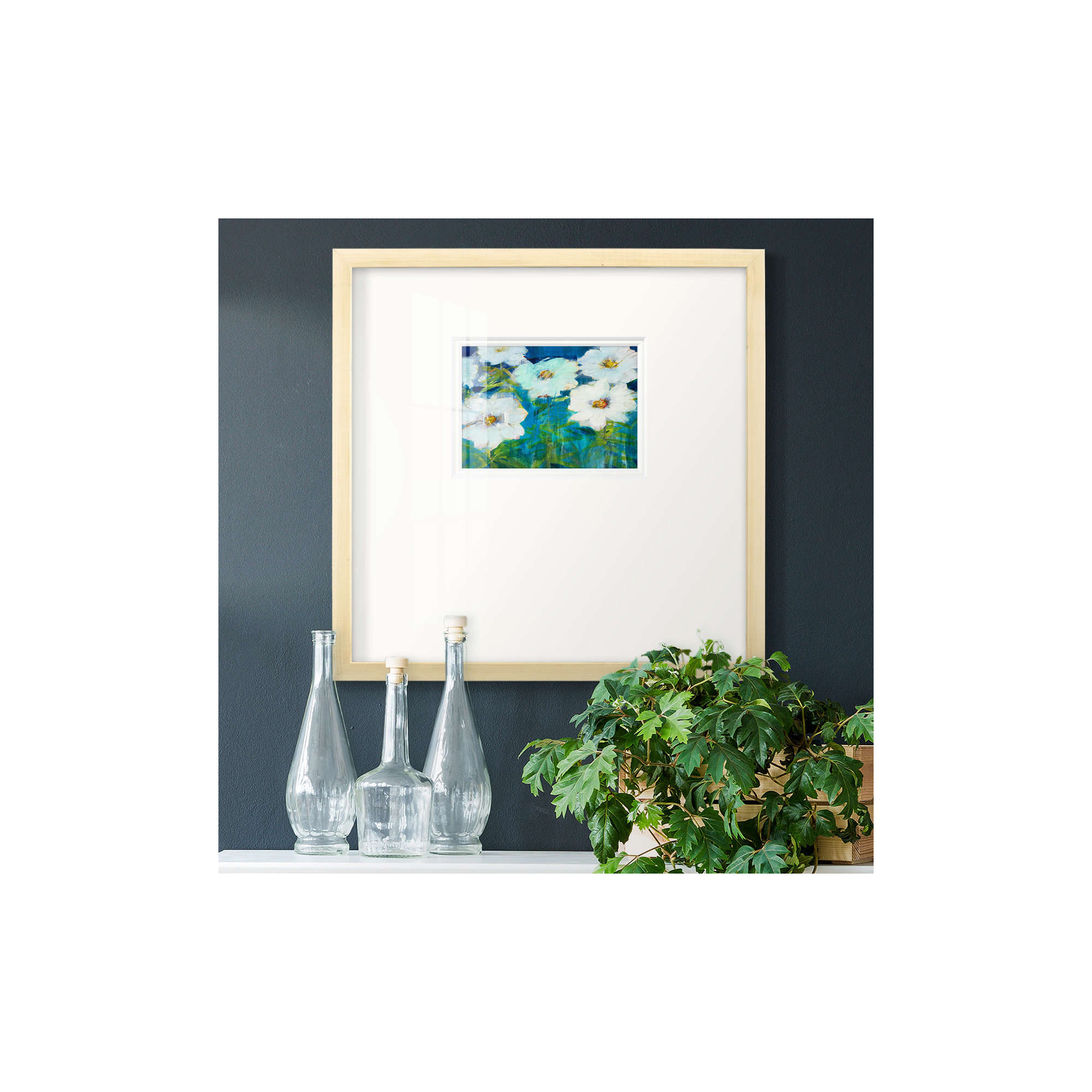 Field Day, Natural Frame, 17" H x 17" W x 1.25" D