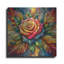  «Stain Glass Flower 2» par Rey Klimt, art mural en métal, 12 po x 12 po-510022145