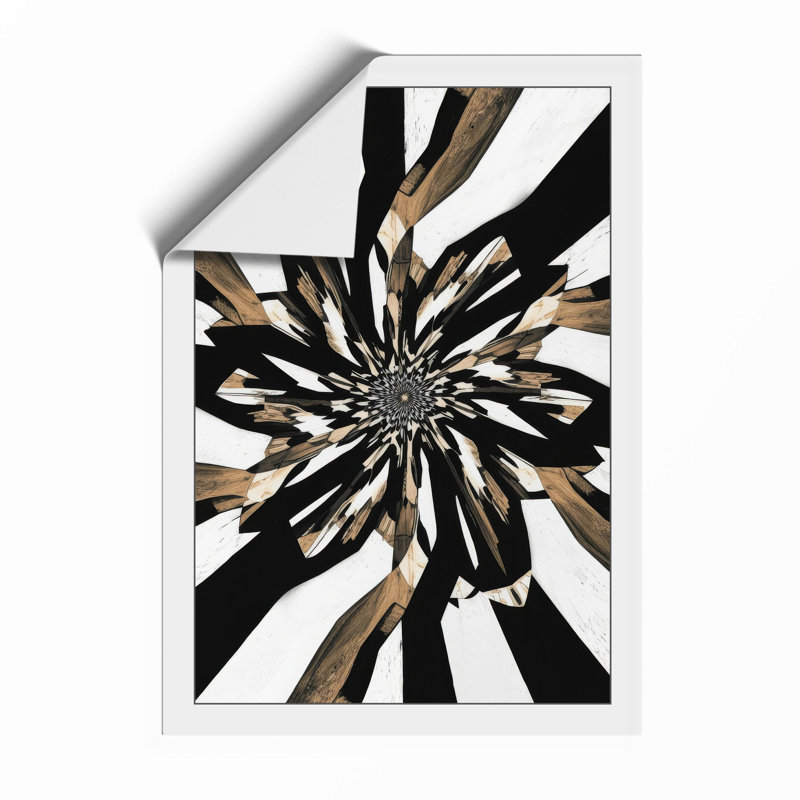 Hands To Center Geometric - Print, Unframed, A3 - 42.0 x 29.7 cm