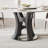 Moiser 4-6 Seat Round Dining Table with removable Lazy Susan, 53" Sintered Stone Top-60029607