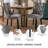 Elegant Marble MDF Dinning Table Set-300429308-300429309
