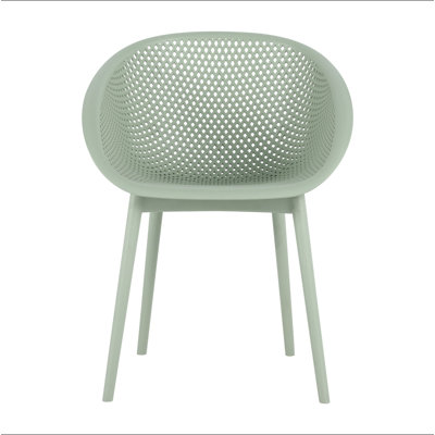 Holiday - Ensemble de 2 chaises longues modernes - Plastique PP intérieur / extérieur toutes saisons, léger pour patio, plage, salon