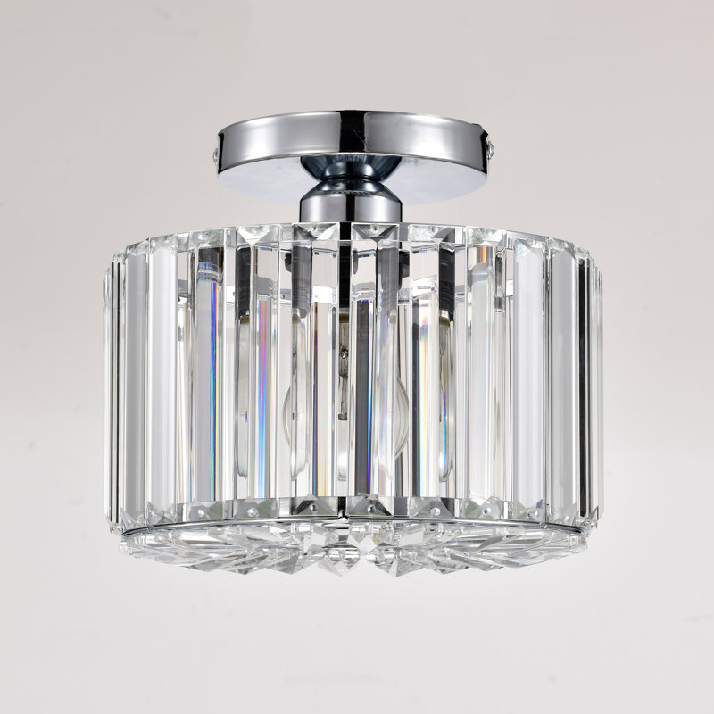 Plafonnier semi Lily, Chrome