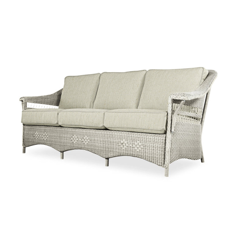 Nantucket Outdoor 3 - Seat Patio Sofa, Demo Oatmeal, Linen